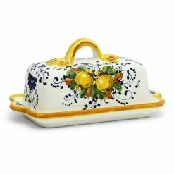 Artistica - Deruta Of Italy Limoncini: Butter Dish With Cover Tools & Accessories