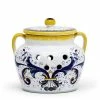 Artistica - Deruta Of Italy Ricco Deruta: New Garlic/Onion Jar Keeper With Handles Kitchen -Artistica - Deruta of Italy Shop unnamed file 746