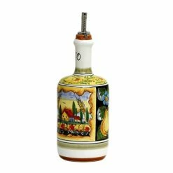 Artistica - Deruta Of Italy Colli Umbri: Umbrian Landscape Aceto (Vinegar) Bottle With Metal Capped Dispenser. Tools & Accessories -Artistica - Deruta of Italy Shop unnamed file 755