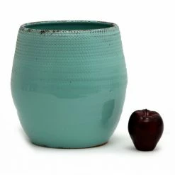Artistica - Deruta Of Italy Scavo Giardini Garden: Round 'rullato' Cachepot/Planter Large Tiffany Plants & Planters Teal -Artistica - Deruta of Italy Shop unnamed file 768