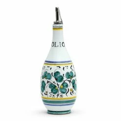 Artistica - Deruta Of Italy Orvieto Green Rooster: Olive Oil Bottle Dispenser Tools & Accessories
