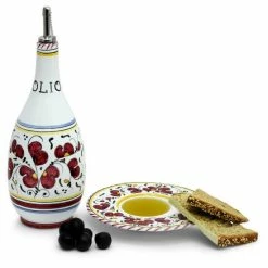 Artistica - Deruta Of Italy Orvieto Red Rooster: Olive Oil Bottle Dispenser Tools & Accessories