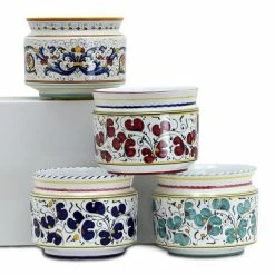 Artistica - Deruta Of Italy Orvieto Red Rooster: Cylindrical Cover Pot - Cachepot Planter (Small) Decorative Accents -Artistica - Deruta of Italy Shop unnamed file 834