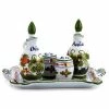 Artistica - Deruta Of Italy Faneza-Carnation: Oil And Vinegar Salt And Pepper Menage Tools & Accessories Default Title -Artistica - Deruta of Italy Shop unnamed file 895