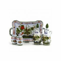 Artistica - Deruta Of Italy Faneza-Carnation: Oil And Vinegar Salt And Pepper Menage Tools & Accessories Default Title -Artistica - Deruta of Italy Shop unnamed file 897