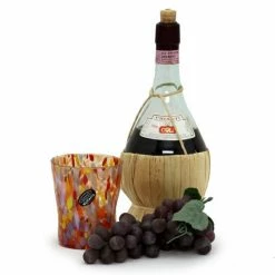 Artistica - Deruta Of Italy Murano Murrina Style: Crumpled Water Tumbler Glass Fully Hand Made Drinkware -Artistica - Deruta of Italy Shop unnamed file 9