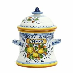 Artistica - Deruta Of Italy Limoncini: Coffee 'caffe' Canister With Handles Tools & Accessories