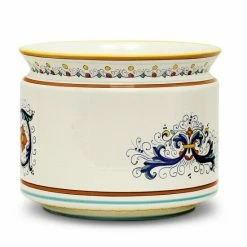 Artistica - Deruta Of Italy Ricco Deruta: Cylindrical Cover Pot Ricco Deruta Design - Cachepot Planter (Large) Decorative Accents Multicolor -Artistica - Deruta of Italy Shop unnamed file 926