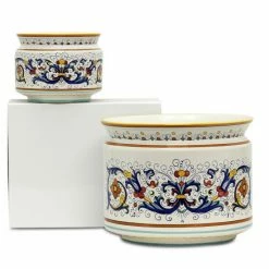 Artistica - Deruta Of Italy Ricco Deruta: Cylindrical Cover Pot Ricco Deruta Design - Cachepot Planter (Large) Decorative Accents Multicolor -Artistica - Deruta of Italy Shop unnamed file 929