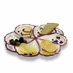 Artistica - Deruta Of Italy Orvieto Red Rooster: Snack Tray Fiore/Shell Serveware -Artistica - Deruta of Italy Shop unnamed file 934