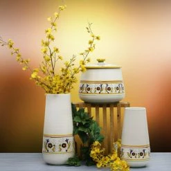 Artistica - Deruta Of Italy Deruta Bella Conica: Large Conic Vase - Perugino Design Decorative Accents White -Artistica - Deruta of Italy Shop unnamed file 944