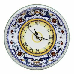 Artistica - Deruta Of Italy Ricco Deruta: Round Wall Clock Decor