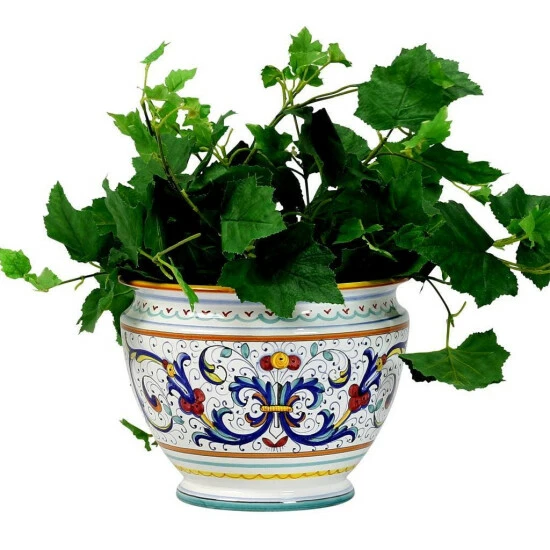 Artistica - Deruta Of Italy Ricco Deruta: Luxury Cachepot Planter SM Plants & Planters 4 Artistica - Deruta Of Italy Ricco Deruta: Luxury Cachepot Planter SM Plants & Planters - Image 2